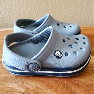 Crocs Grey Toddler Size 4C Slip On